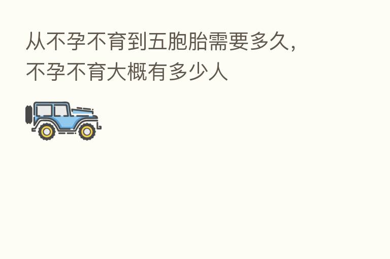 从不孕不育到五胞胎需要多久，不孕不育大概有多少人