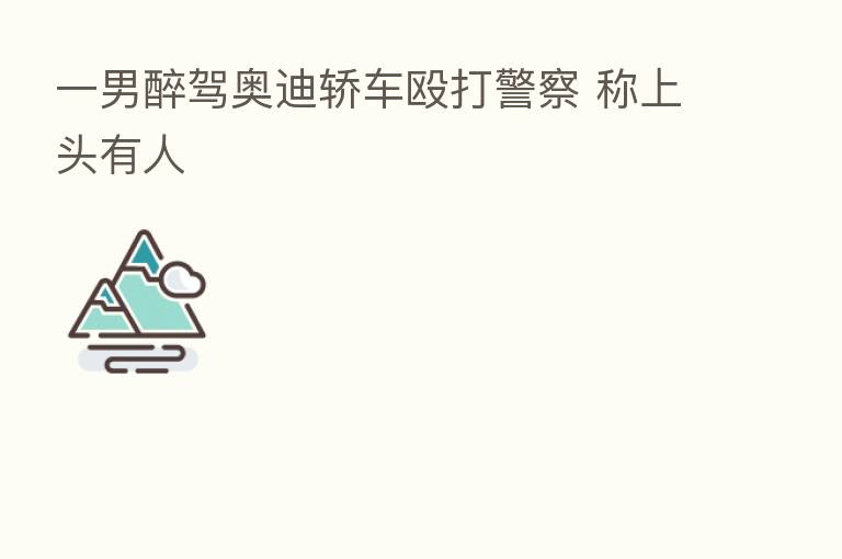 一男醉驾奥迪轿车殴打警察 称上头有人