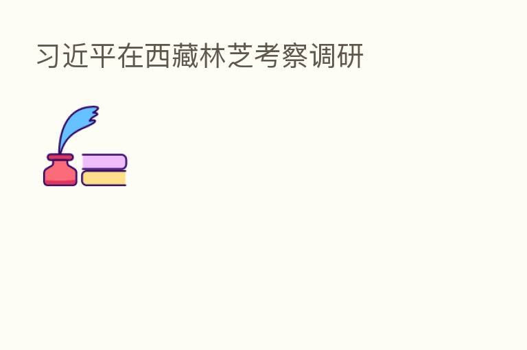 在西藏林芝考察调研