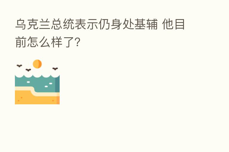 乌克兰总统表示仍身处基辅 他目前怎么样了?