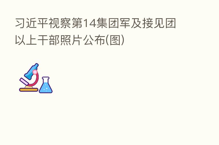          视察   14集团军及接见团以上干部照片公布(图)