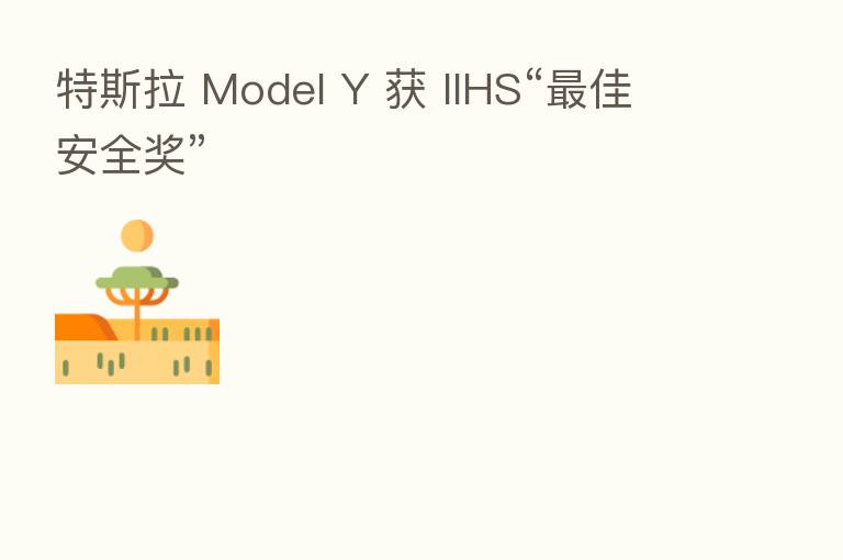 特斯拉 Model Y 获 IIHS“ 佳安全奖”