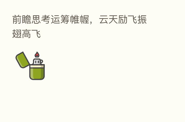 前瞻思考运筹帷幄，云天励飞振翅高飞