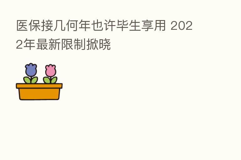 医保接几何年也许毕生享用 2022年新 限制掀晓