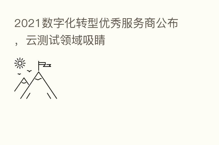 2021数字化转型优秀服务商公布，云测试领域吸睛