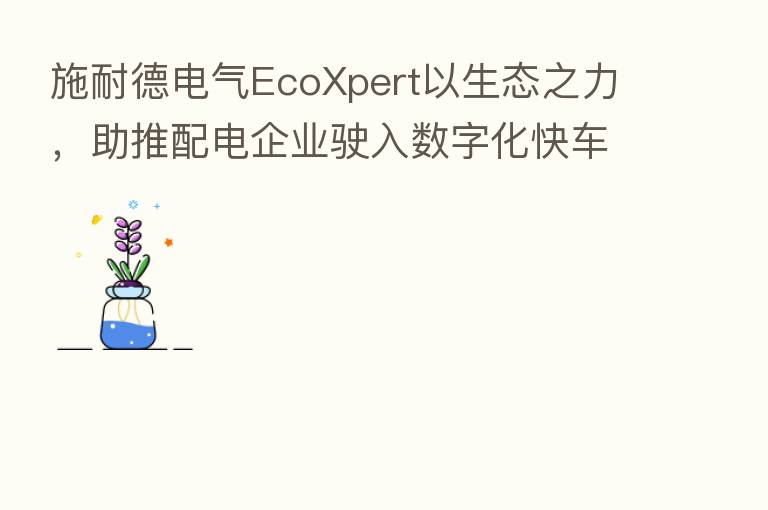 施耐德电气EcoXpert以生态之力，助推配电企业驶入数字化快车道