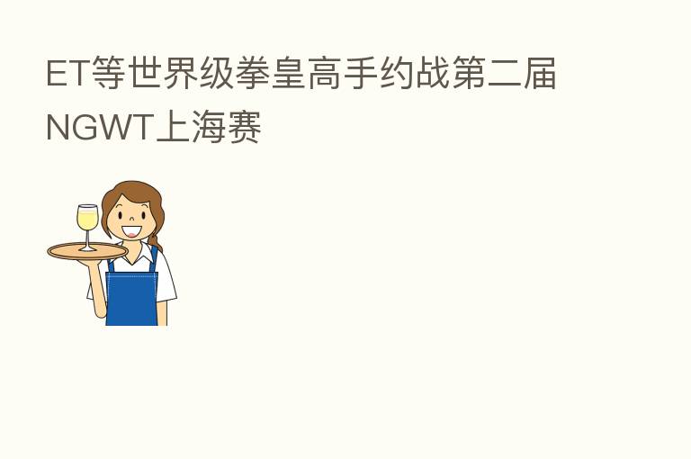 ET等世界级拳皇高手约战   二届NGWT上海赛