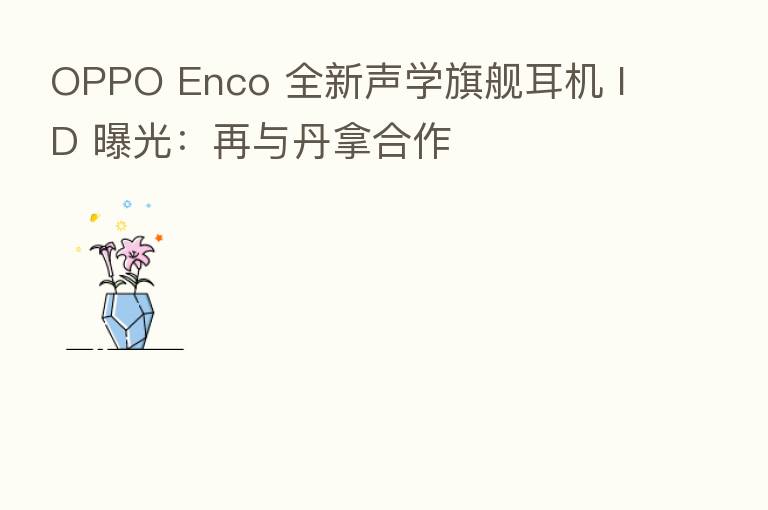 OPPO Enco 全新声学旗舰耳机 ID 曝光：再与丹拿合作