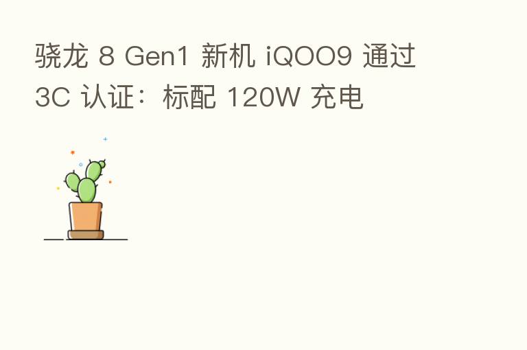 骁龙 8 Gen1 新机 iQOO9 通过 3C 认证:标配 120W 充电