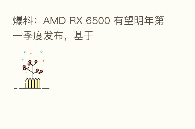 爆料：AMD RX 6500 有望明年   一季度发布，基于