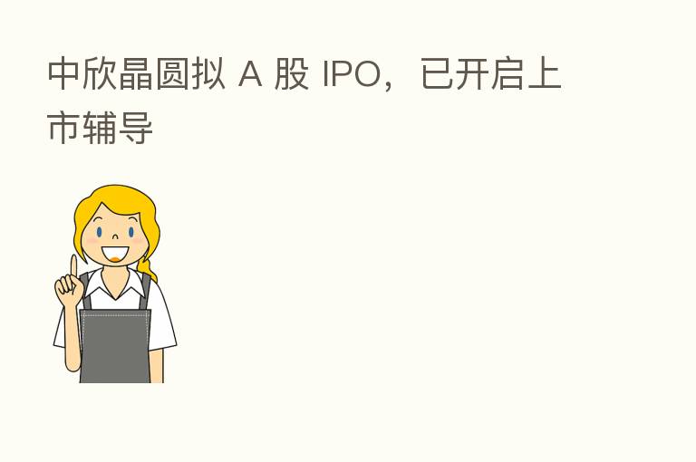 中欣晶圆拟 A 股 IPO，已开启上市辅导