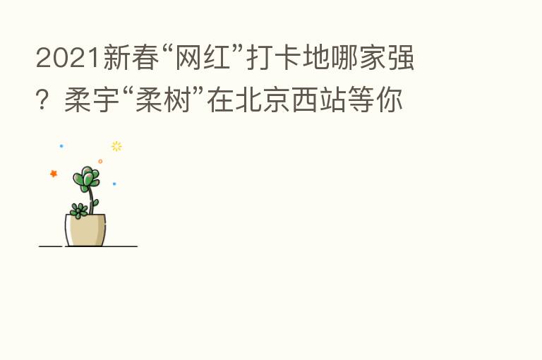2021新春“网红”打卡地哪家强?柔宇“柔树”在北京西站等你来