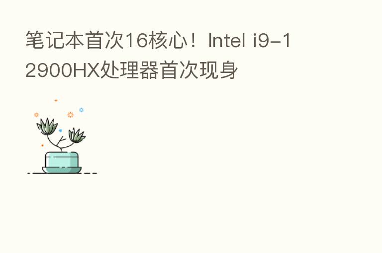 笔记本首次16核心!Intel i9-12900HX处理器首次现身