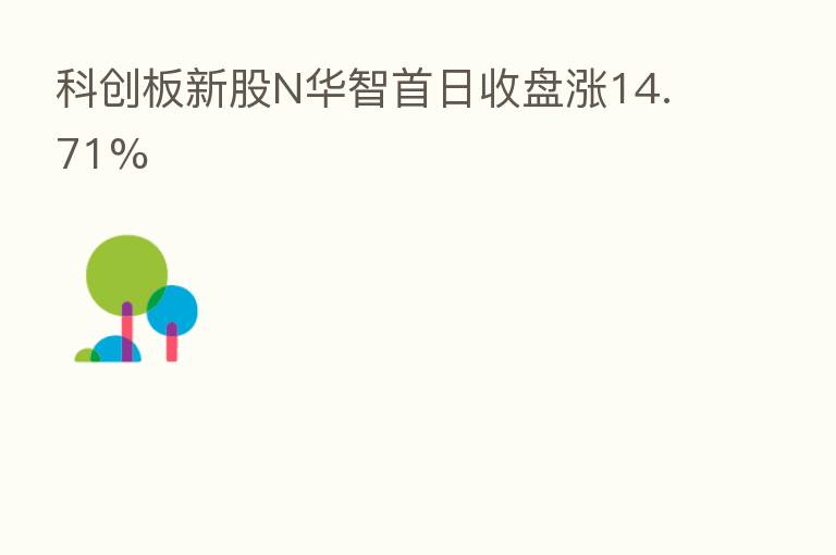 科创板新股N华智首日收盘涨14.71%