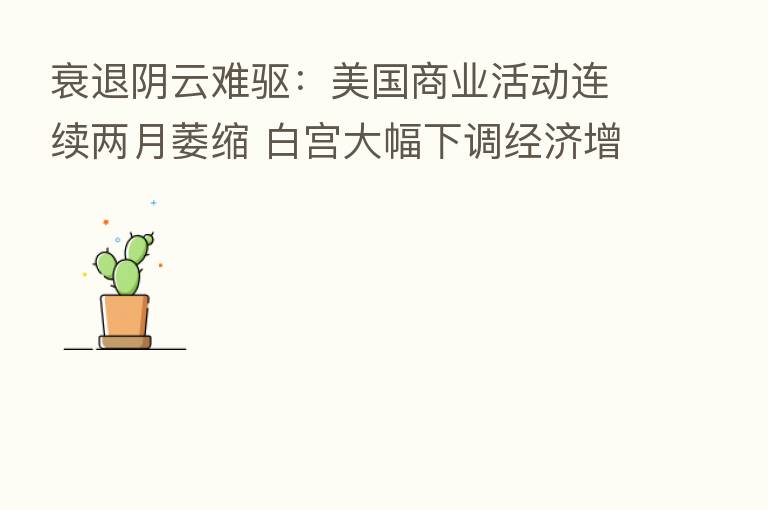 衰退阴云难驱：美国商业活动连续两月萎缩 白宫大幅下调经济增长预测