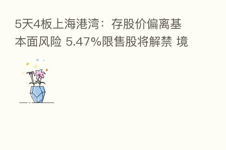 5天4板上海港湾:存股价偏离基本面风险 5.47%限售股将解禁 境外收入占比高