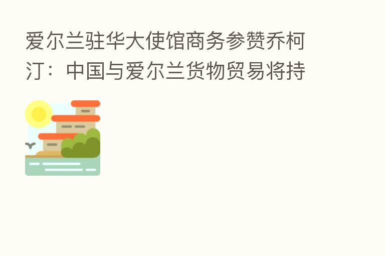 爱尔兰驻华大使馆商务参赞乔柯汀:中国与爱尔兰货物贸易将持续增长