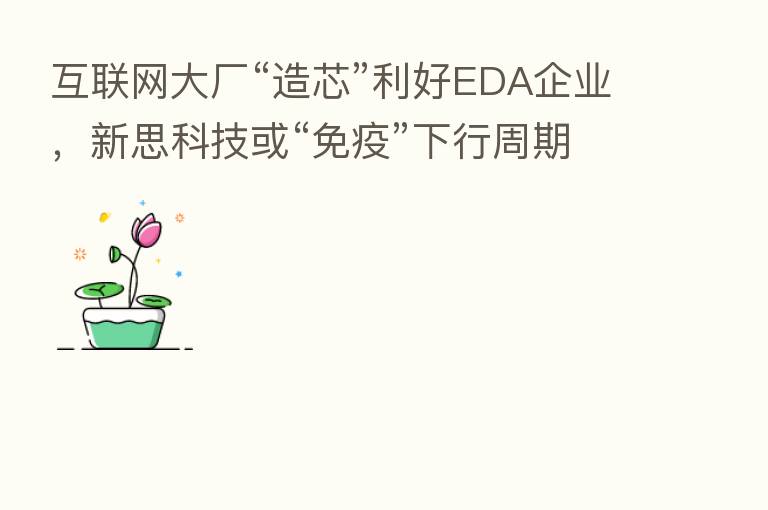 互联网大厂“造芯”利好EDA企业，新思科技或“免疫”下行周期影响