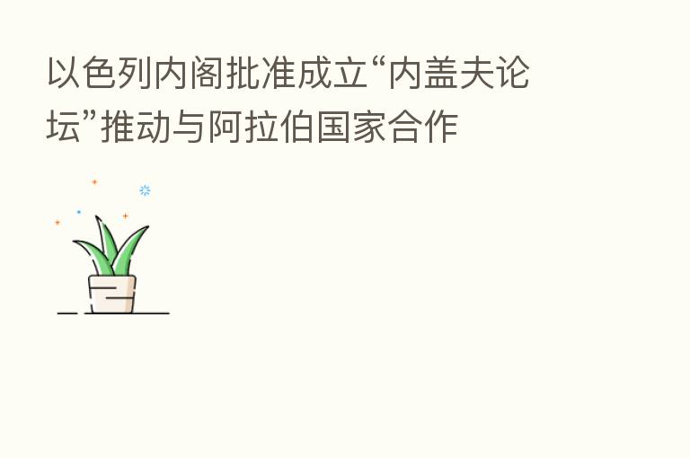 以色列内阁批准成立“内盖夫论坛”推动与         国家合作