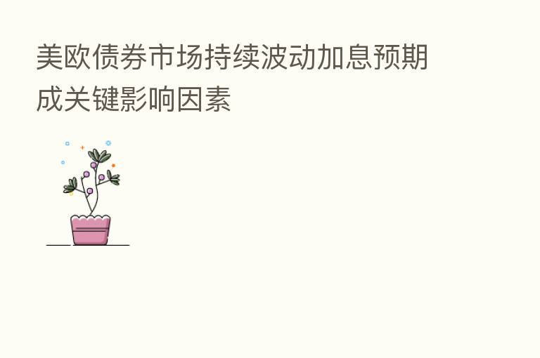 美欧债券市场持续波动加息预期成关键影响因素