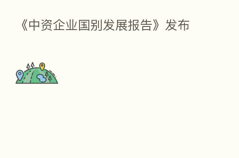 《中资企业国别发展报告》发布