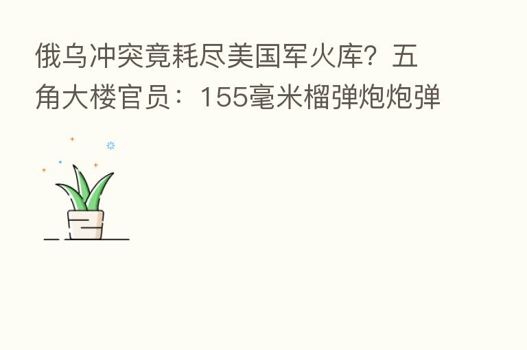 俄乌冲突竟耗尽美国军火库?五角大楼官员:155毫米榴弹炮炮弹紧缺