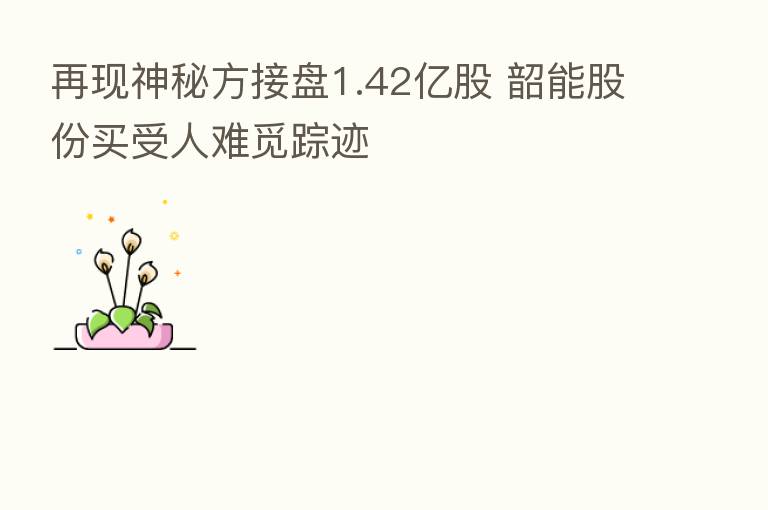 再现神秘方接盘1.42亿股 韶能股份买受人难觅踪迹