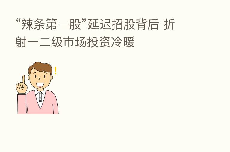 “辣条 一股”延迟招股背后 折射一二级市场投资冷暖