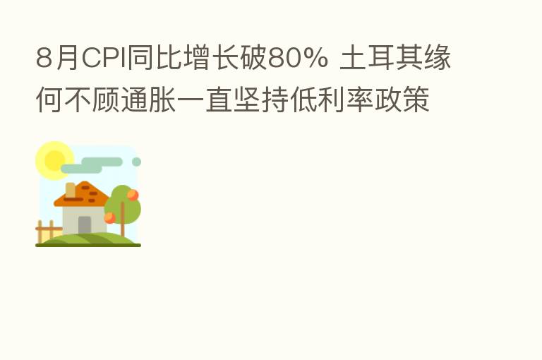 8月CPI同比增长破80% 土耳其缘何不顾通胀一直坚持低利率政策?