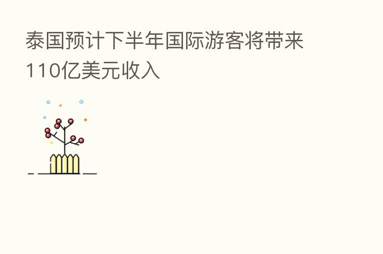 泰国预计下半年国际游客将带来110亿美元收入