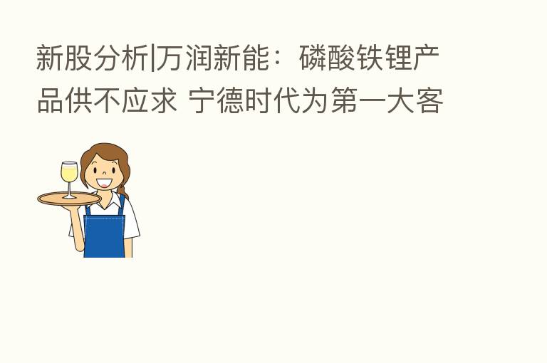 新股分析|万润新能：磷酸铁锂产品供不应求 宁德时代为   一大客户