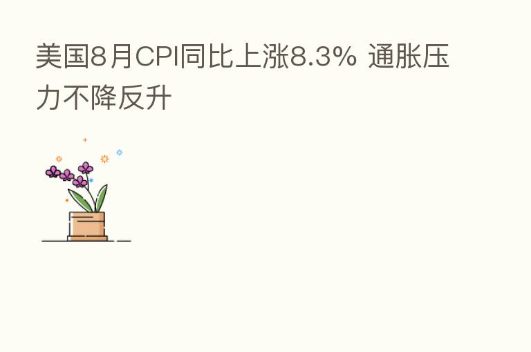 美国8月CPI同比上涨8.3% 通胀压力不降反升