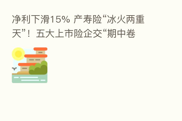 净利下滑15% 产寿险“冰火两重天”！五大上市险企交“期中卷”