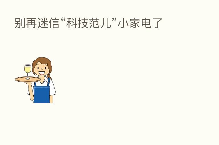 别再迷信“科技范儿”小家电了