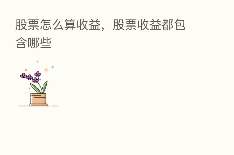 股票怎么算收益,股票收益都包含哪些