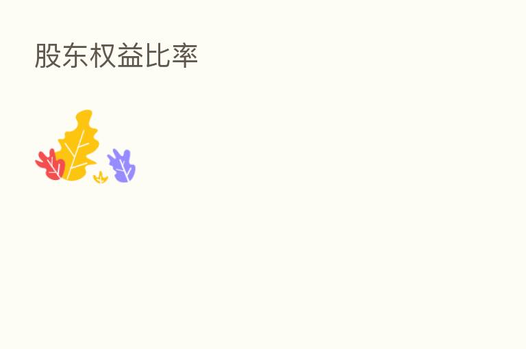 股东权益比率