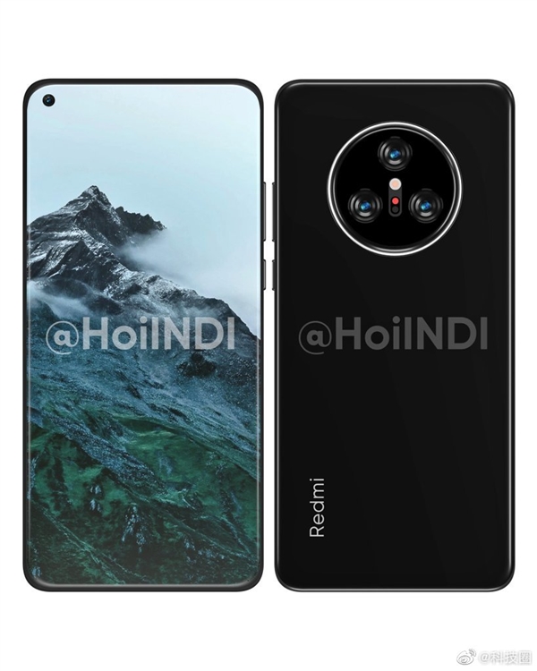 Redmi K50 渲染图曝光