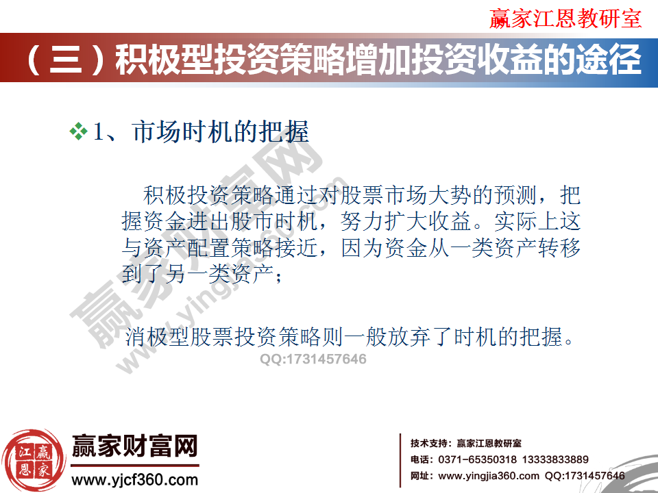 投资策略实战分析与研究图说