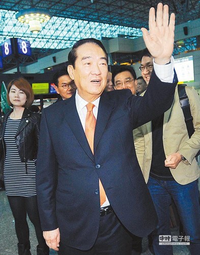          会见亲民党主席宋楚瑜 称忧心台湾学生活动(图)