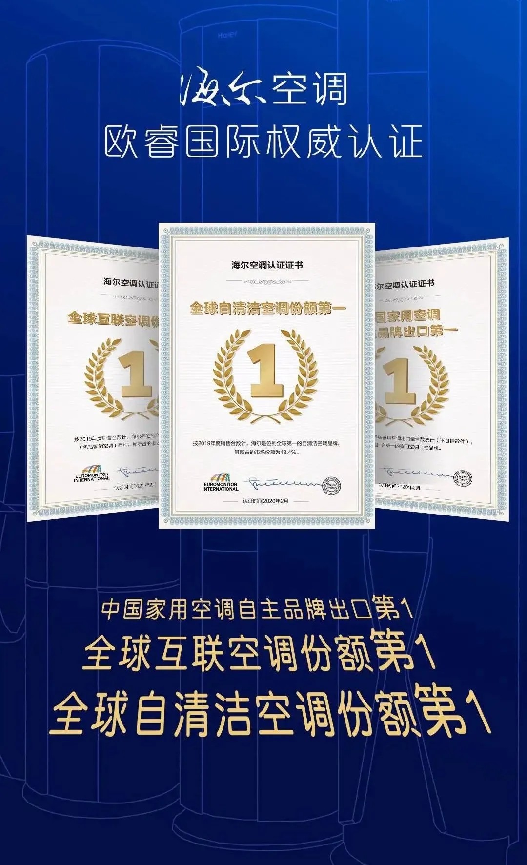 海尔空调为何频频登上空调排名榜？高光殊荣给出答案