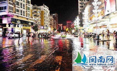 急雨倾城 强对流致泉州市区多地积水