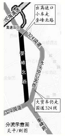 沈海高速水头出口 小车改走奎峰北路